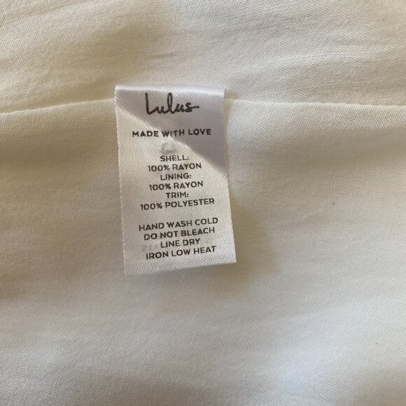 Lulus Completely In Love White Swiss Dot Button-Front Maxi Dress Cottagecore-XL - Picture 15 of 16